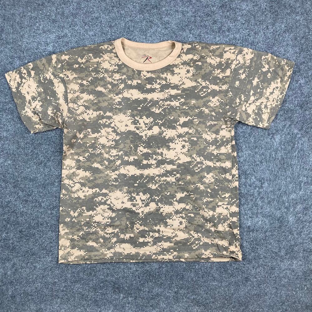 Rothco‎ T-Shirt Mens XL Digital Camo Short Sleeve Military Tactical